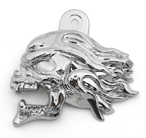 Chrome skull horn cover - cover, for